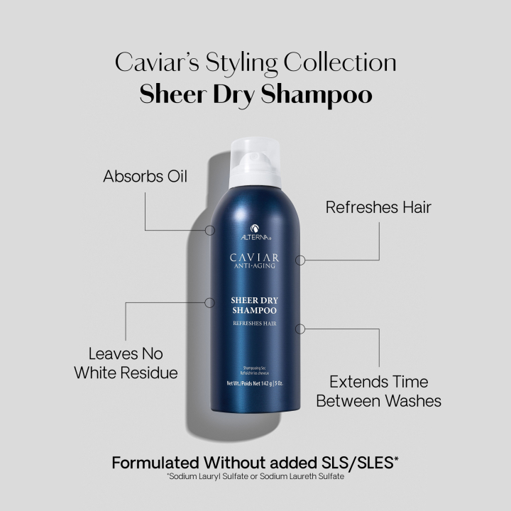 Alterna Caviar Styling Dry Shampoo Flat Lay 4000x4000